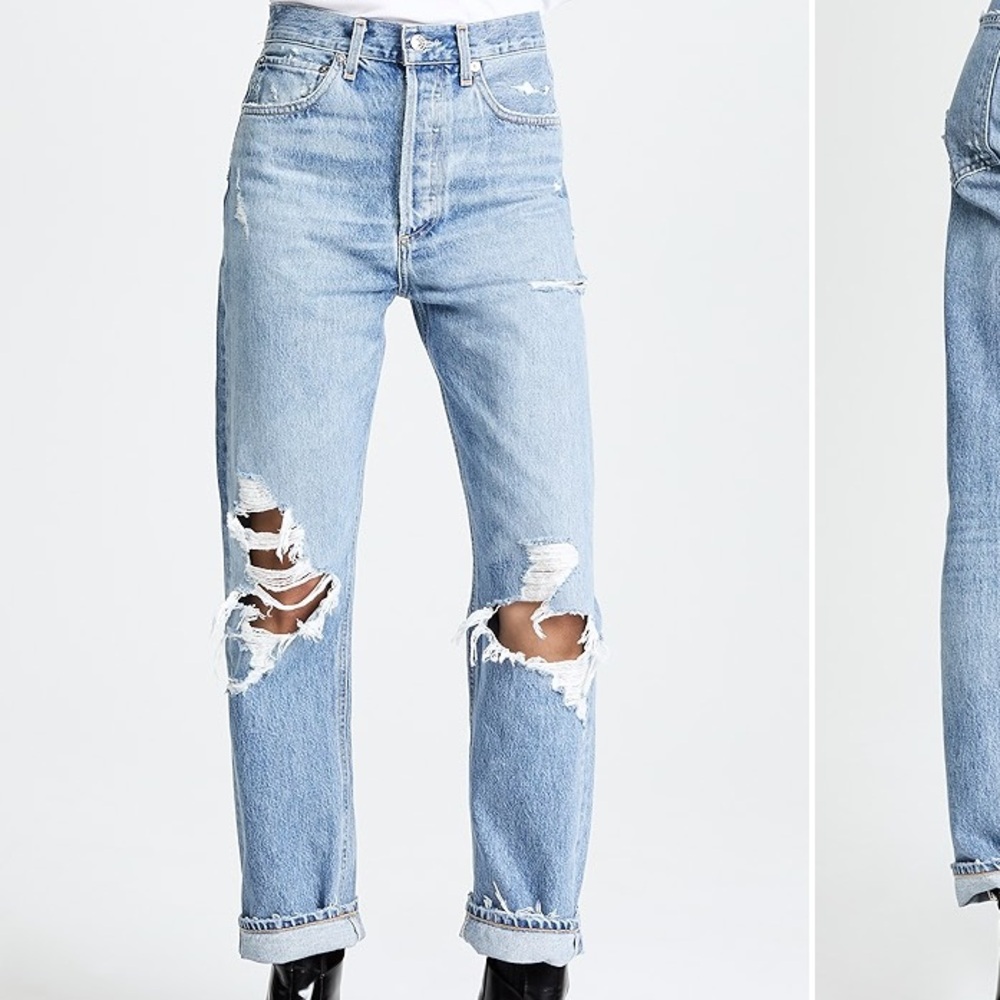 90s mid rise straight fit jeans